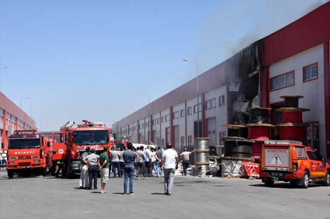 Kayseri'de depo yangını