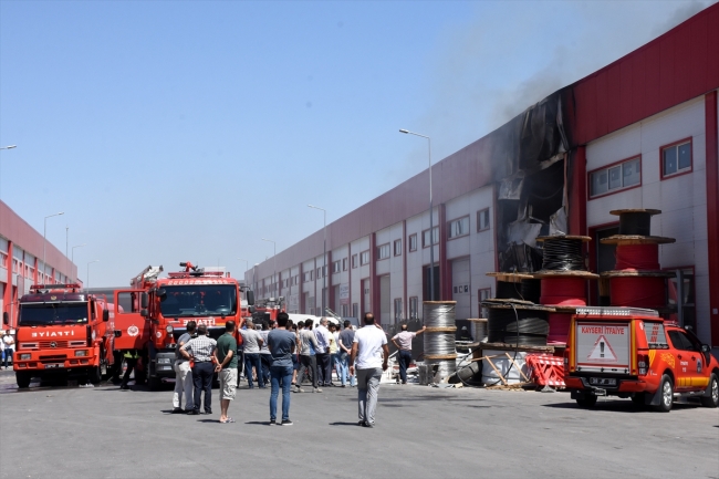 Kayseri'de depo yangını