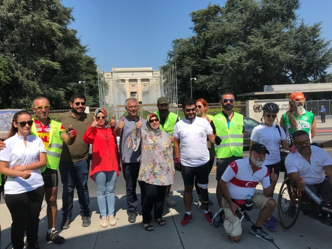 "Sessiz Çığlık Bisiklet Turu" Cenevre'de