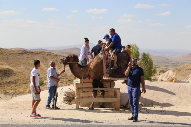 Kapadokya'da bayram yoğunluğu