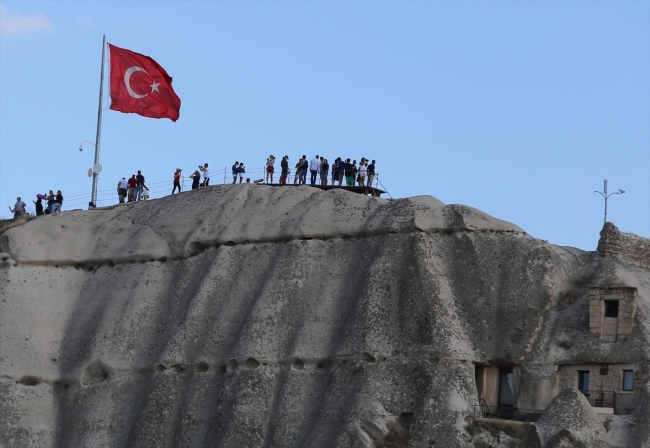 Kapadokya'da bayram yoğunluğu