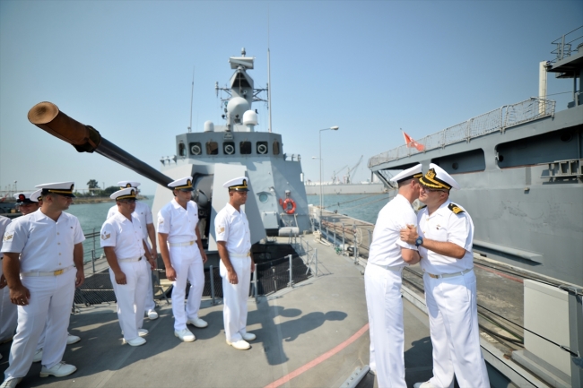 Bahriyeliler bayramda da mavi sularda nöbette