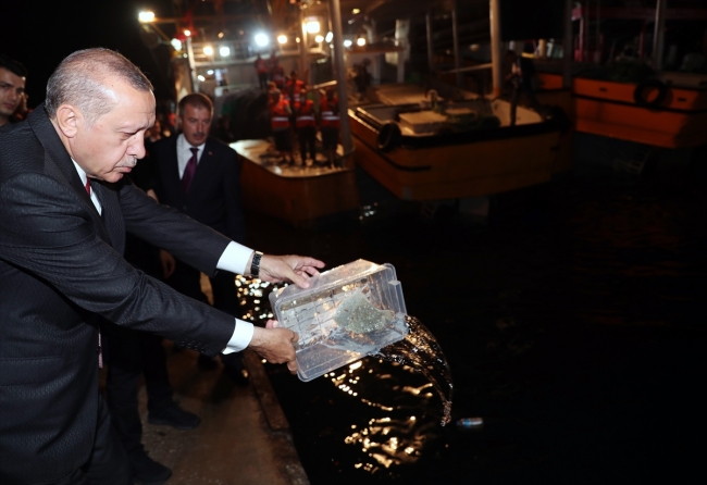 Cumhurbaşkanı Erdoğan balık av sezonunu açtı