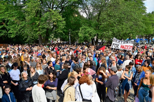 İsveç'te ırkçılık ve ayrımcılığa karşı gösteri