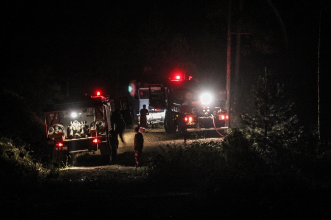 Kütahya'da çıkan orman yangını kısmen kontrol altına alındı
