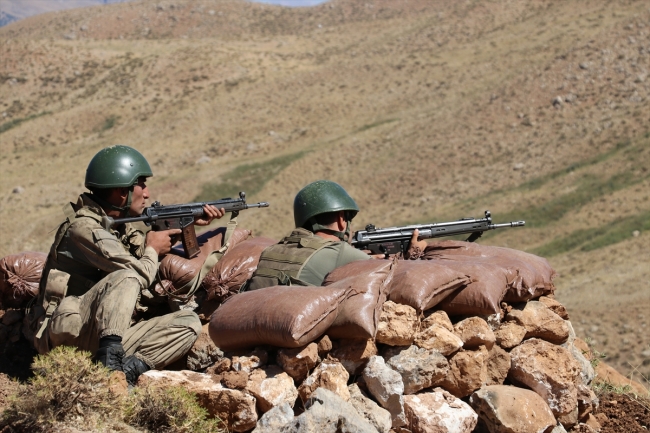 Mehmetçik Herekol Dağı'nda kuş uçurtmuyor