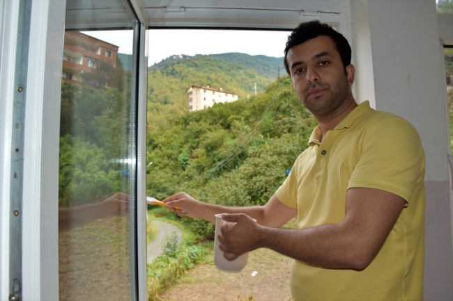 Trabzon'da öğretmenler okullarını yeni döneme kendileri hazırladılar