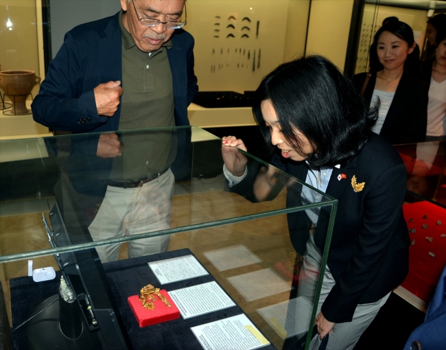 Japonya Prensesi Akiko Mikasa Kalehöyük'ü ziyaret etti