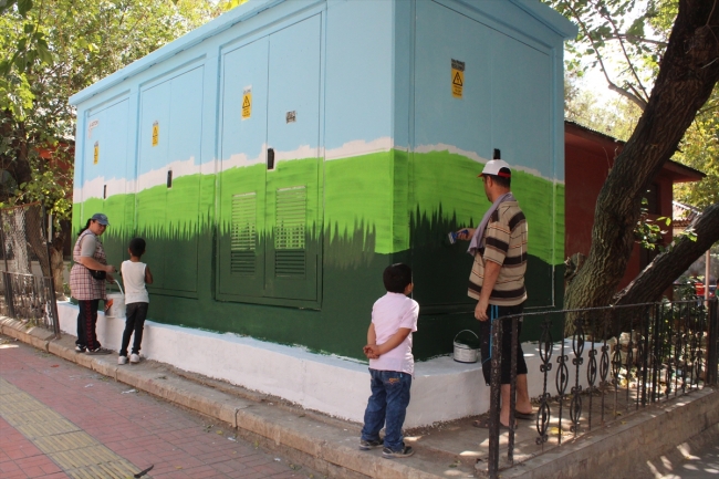 Sinoplu çift Siirt'in sokaklarını renklendiriyor