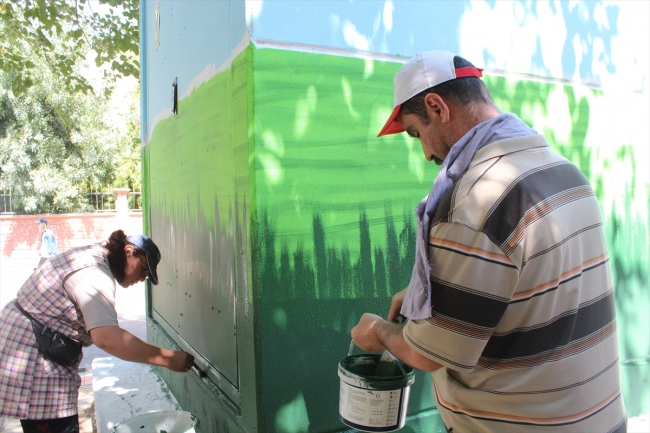 Sinoplu çift Siirt'in sokaklarını renklendiriyor