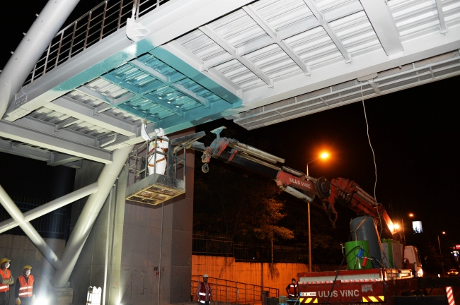 Ankara'da arterlerdeki üst geçitler yenileniyor