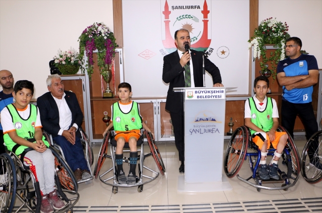 Şanlıurfa Tekerlekli Sandalye Basketbol Takımı "Parkede Teker Sesleri" projesine hazırlanıyor