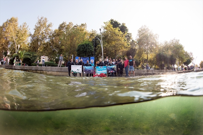 Denize bu kez temizlik için dalış yaptılar