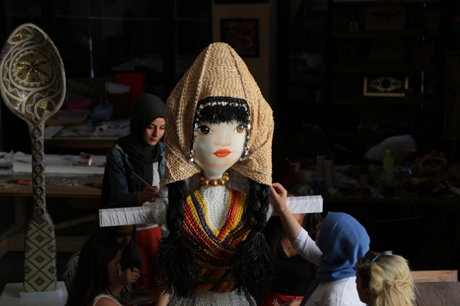 Mozaik sanatıyla harmanlanan "Çömçe gelin" Gaziantep'i tanıtacak