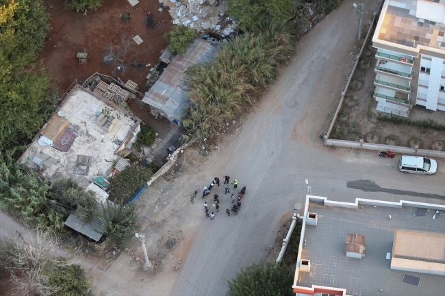 Antalya'da helikopter destekli uyuşturucu operasyonu