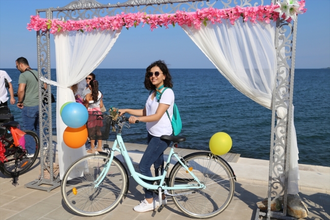 Ordu'da "Süslü Kadınlar Bisiklet Turu" yapıldı