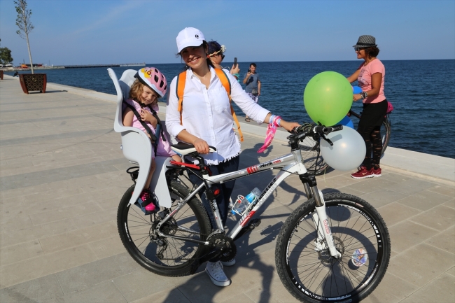Ordu'da "Süslü Kadınlar Bisiklet Turu" yapıldı