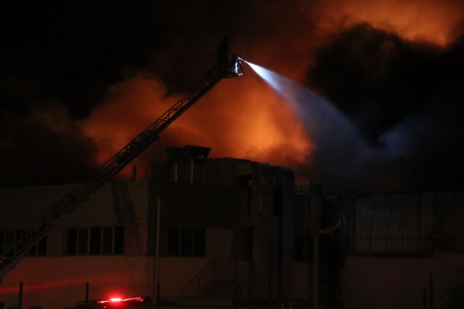 Aydın'da gıda fabrikasında yangın