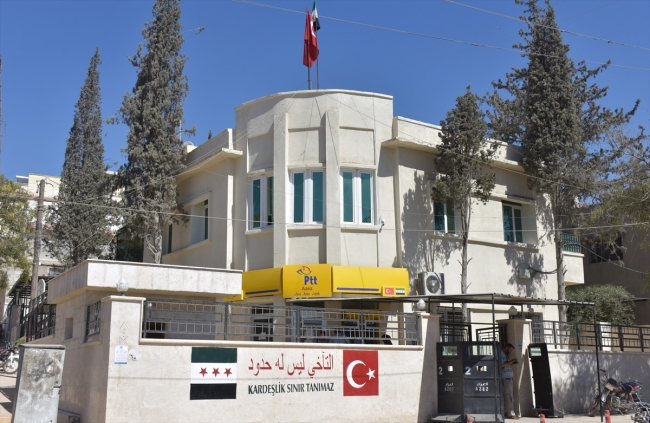 PTT terörden arındırılan bölgelerde Suriyelilerin hayatını kolaylaştırıyor