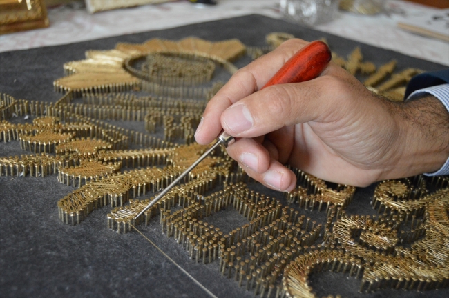 Filografi ve ahşap yakma ustası imamın eserleri ilgi görüyor