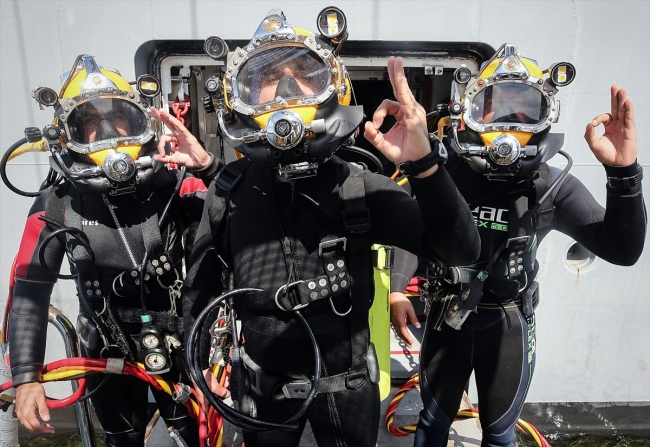 Türkiye'nin deniz altındaki kurtarıcı erleri