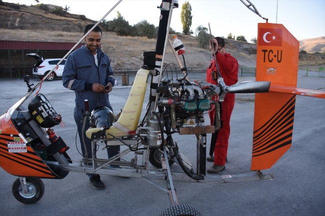 Doktor ve tekstilci iki arkadaş "döner kanatlı ve pervaneli hava taşıtı" üretti