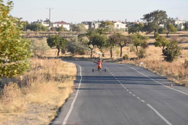 Doktor ve tekstilci iki arkadaş "döner kanatlı ve pervaneli hava taşıtı" üretti