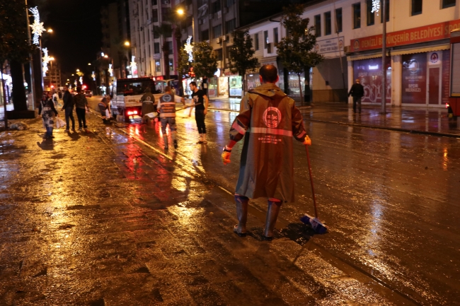 Denizli'de şiddetli yağış