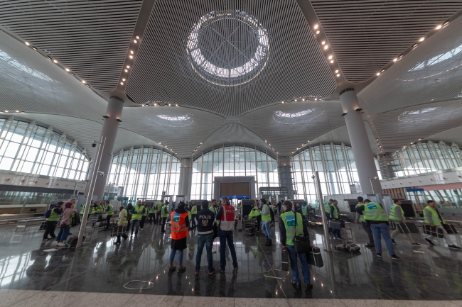 İstanbul Yeni Havalimanı'nda 3 bin kişilik son deneme tamamlandı