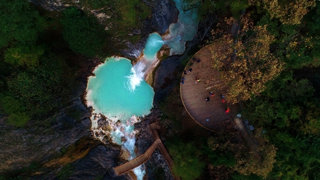 Kuzalan Tabiat Parkı'nda sonbahar güzelliği yaşanıyor