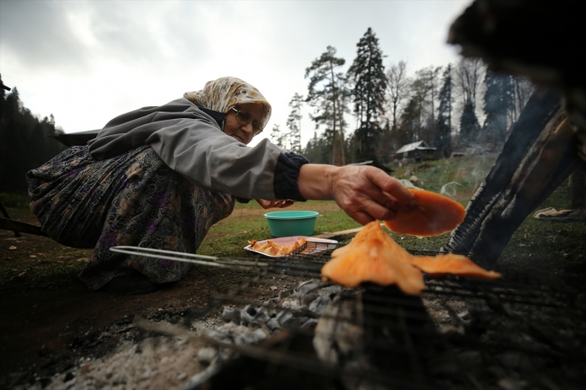 Batı Karadeniz'de yaylacıların "güz vedası"