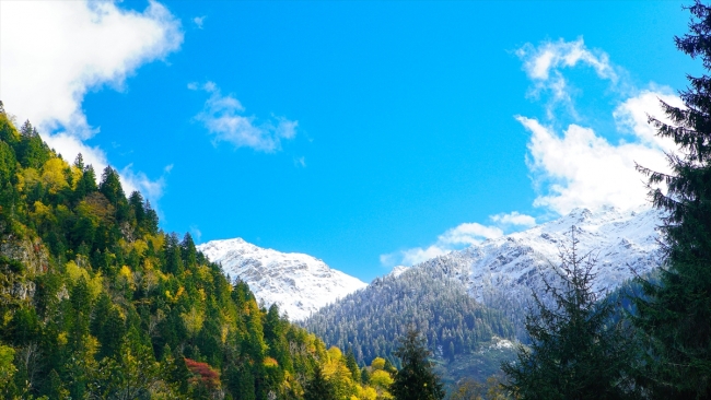 Kaçkarlar beyaz örtüye büründü