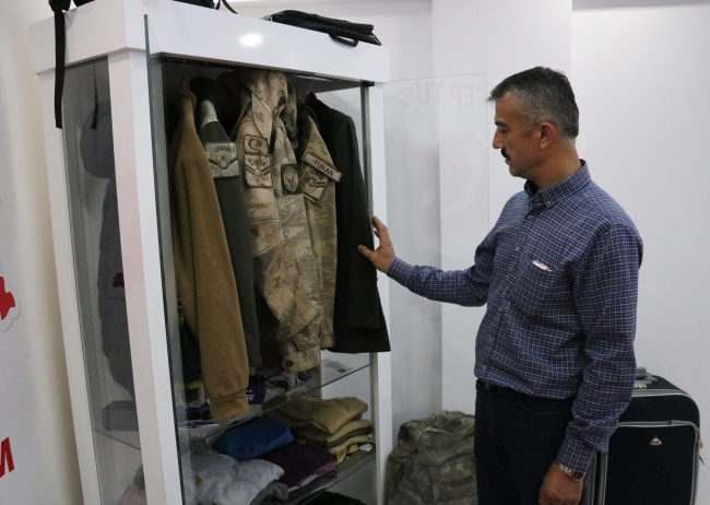 Şehit evlatlarının hatıralarını özel odada saklıyorlar