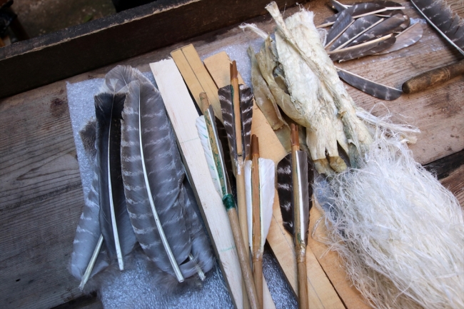 Bolulu lise öğrencisi okçuluk malzemesi üretiyor