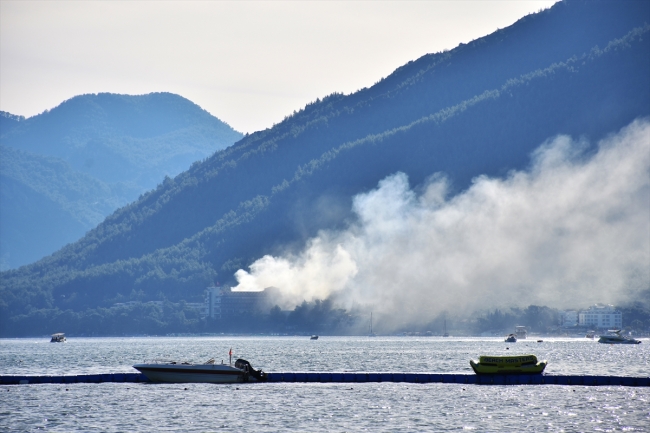Marmaris'te otel yangını