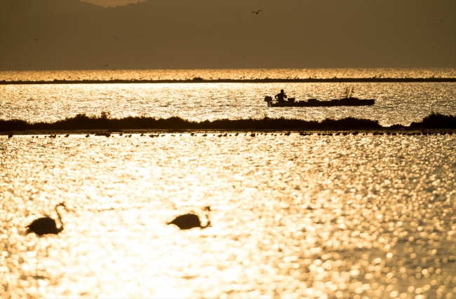 İzmir Kuş Cenneti'nde gün batımı