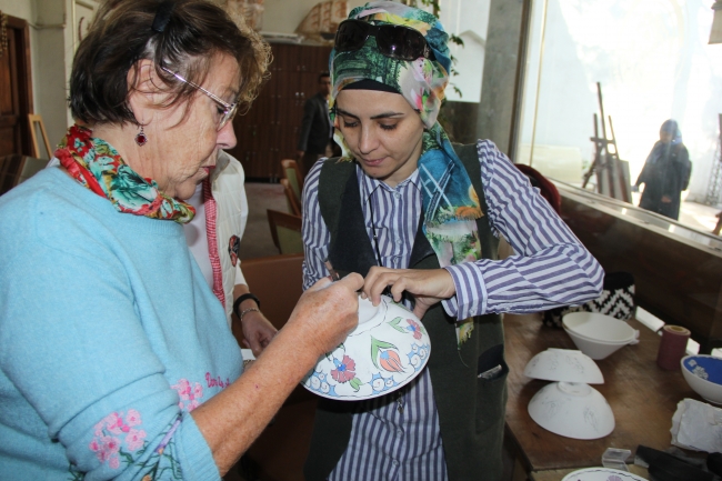 Alman kadınlar Türk geleneksel el sanatlarını öğreniyor