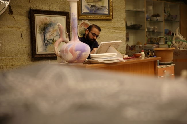 Avanos'ta seramik sanatı fosfor ile farklılaşıyor