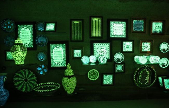 Avanos'ta seramik sanatı fosfor ile farklılaşıyor