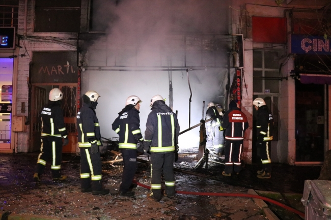 Bursa'da iş yerinde patlama ve yangın