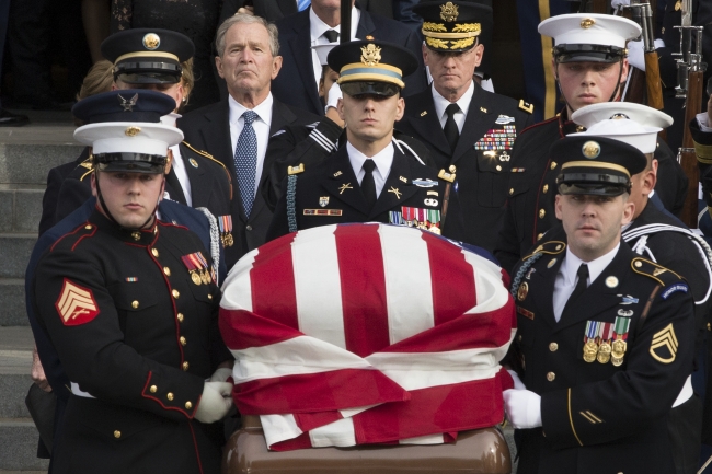 Eski ABD Başkanı Bush için devlet cenaze töreni düzenlendi