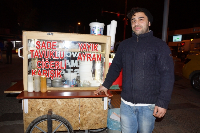 Dondurucu soğukta zorlu mesai