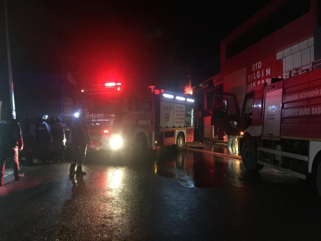 Bandırma Örnek Sanayi Sitesi'nde yangın