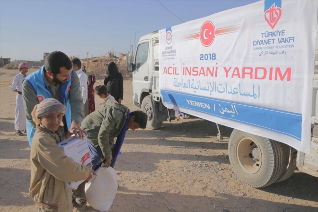 Türkiye Diyanet Vakfının Yemen'e yardımları devam ediyor