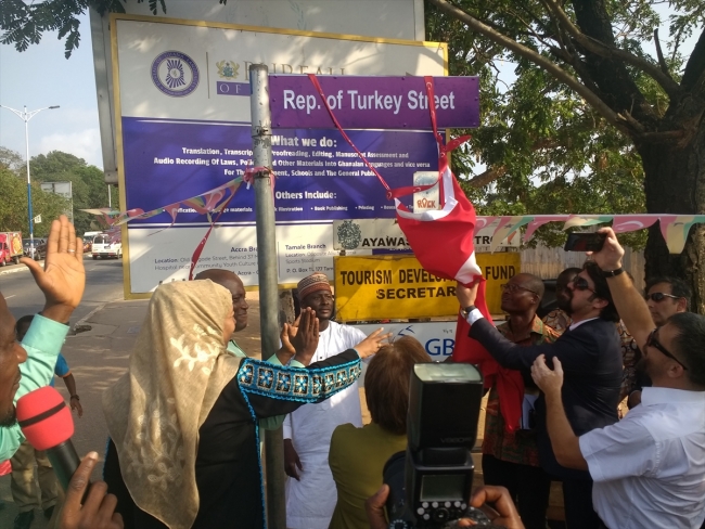 Gana'daki "Türkiye Cumhuriyeti Caddesi" törenle açıldı