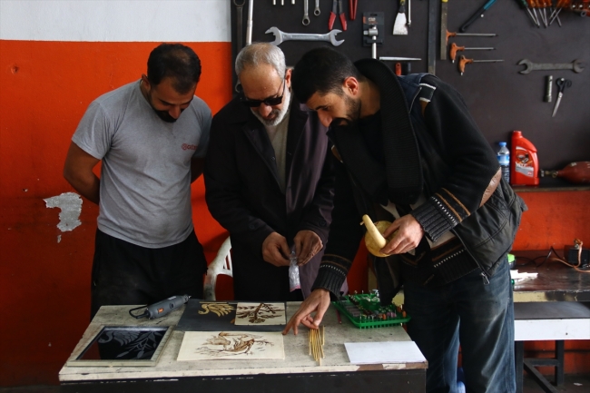 Sanayi sitesinin "sanatçı" ustaları