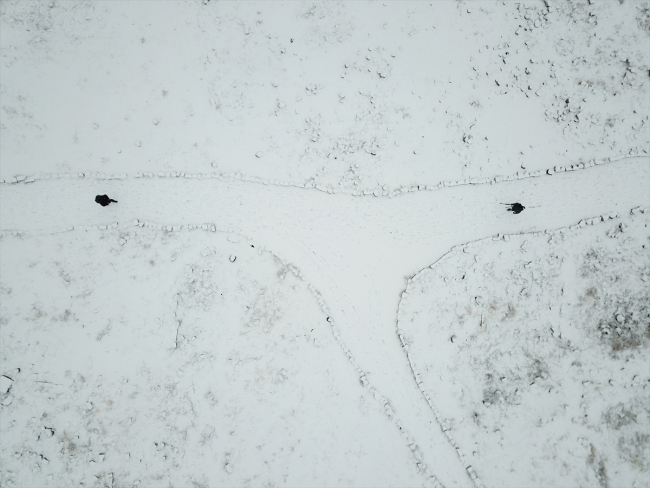 Kar altında "Medeniyetler Beşiği" Ani