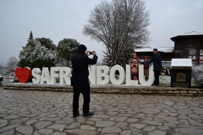 Safranbolu'dan kar manzaraları