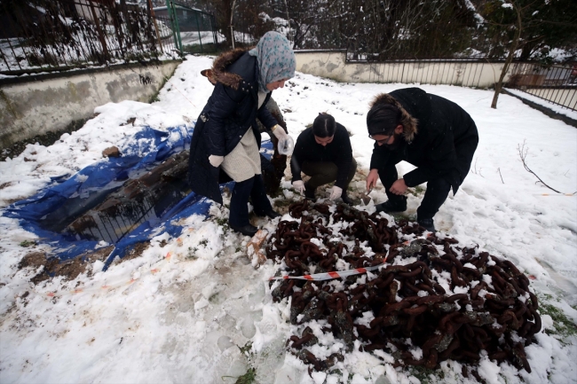 Balıkçı ağına takılan çapa tarihe ışık tutacak
