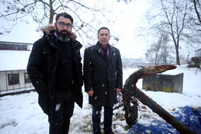 Balıkçı ağına takılan çapa tarihe ışık tutacak